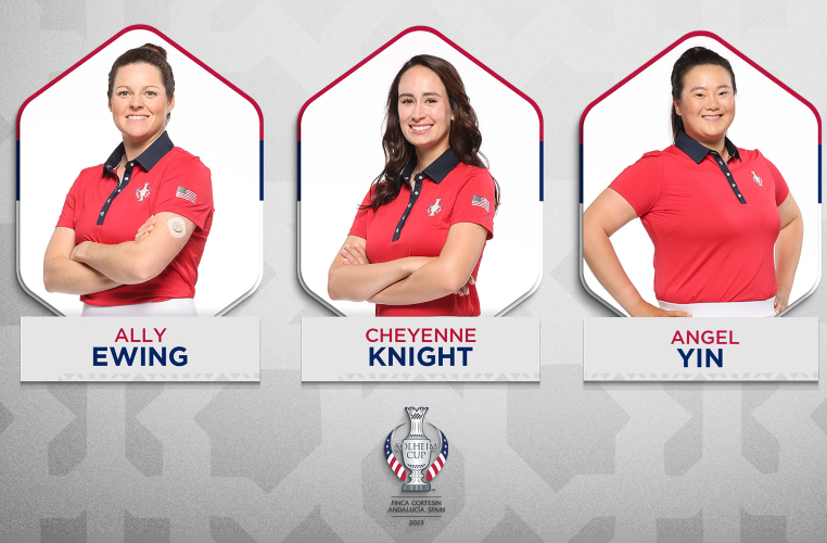 ALLY EWING, CHEYENNE KNIGHT AND ANGEL YIN ROUND OUT 2023 U.S. SOLHEIM CUP TEAM