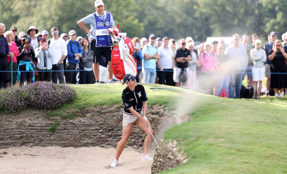 Charley Hull Holes Stunning Bunker Shot For Eagle At AIG Women's Open