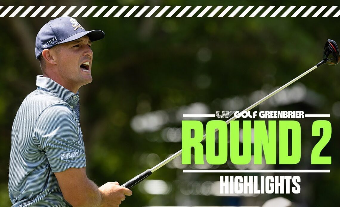 Full Rd. 2 Highlights: Bryson makes big move | LIV Golf Greenbrier