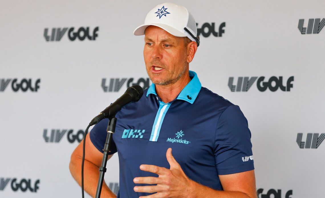Henrik Stenson Hopes For Ryder Cup Future For LIV Golfers