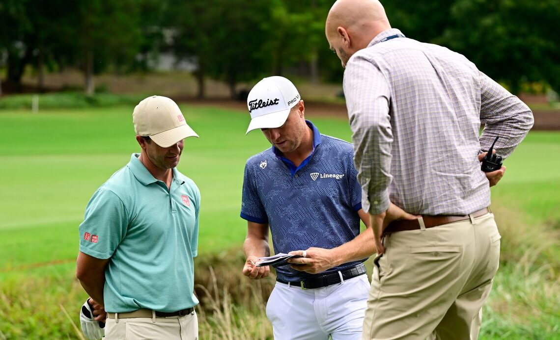 Justin Thomas And Adam Scott Involved In Lengthy Drop Drama At Wyndham Championship