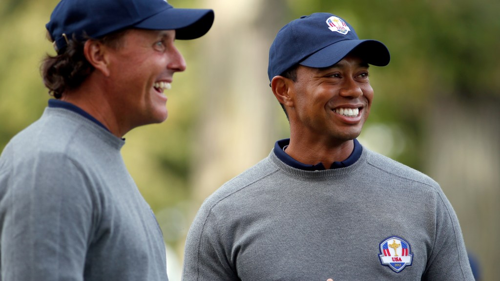 Mickelson was glad to see Woods’ new position on PGA Tour Policy Board
