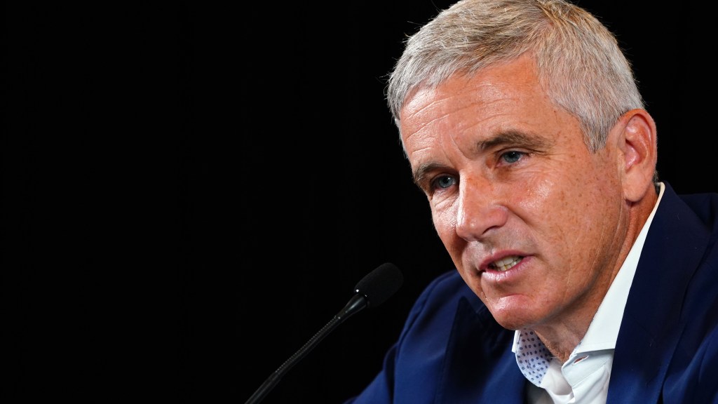 PGA Tour commissioner Jay Monahan stays mum on Saudi deal