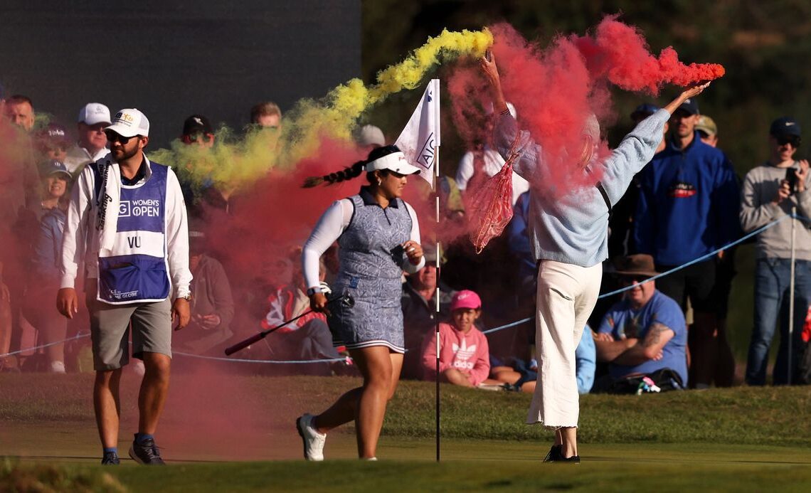 Protestors Target AIG Women's Open At Walton Heath