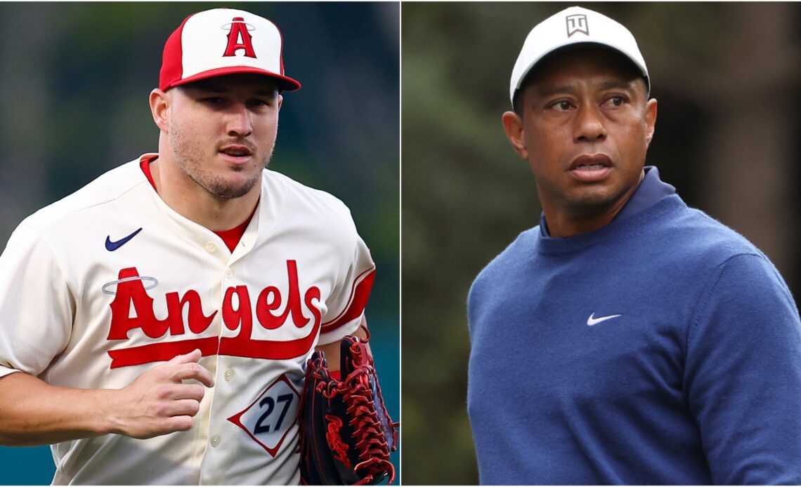 Tiger Woods Visits New Course Project Of MLB Superstar Mike Trout