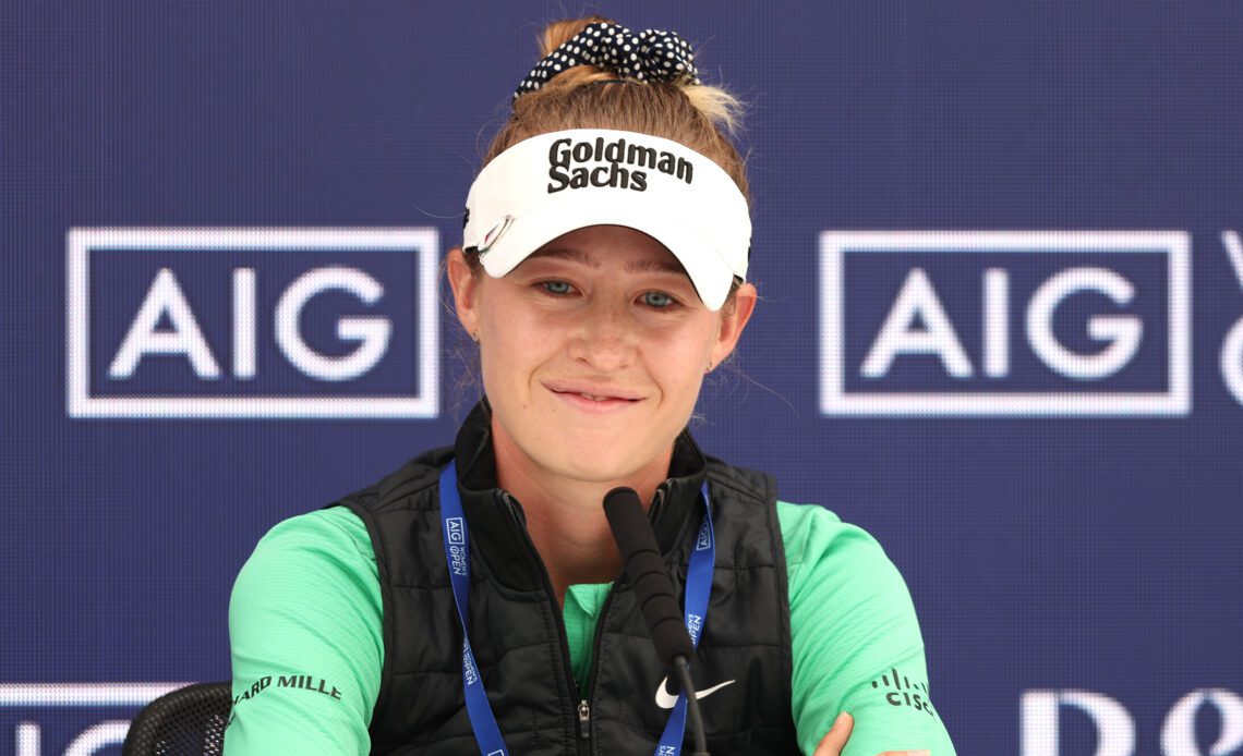 ‘Almost Broke My Wrist Today’ - Nelly Korda Describes ‘Really Tough’ AIG Women’s Open Heather