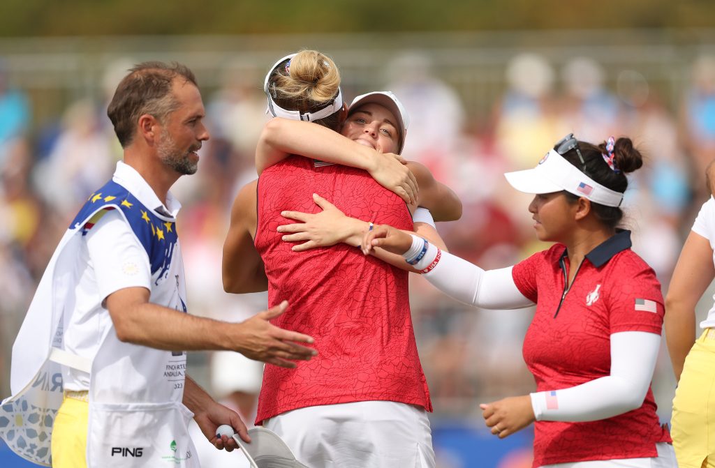 AMERICANS DOMINATE MORNING FOURSOMES ON DAY ONE OF SOLHEIM CUP