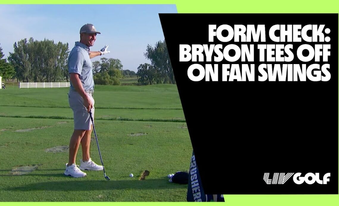 Bryson rates (and roasts!) fan swings | LIV Golf Chicago