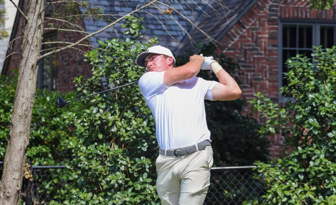 Dunlap Wins Stroke Play Medalist Honors, Leads Alabama in Day Two of the SEC Match Play Hosted by Jerry Pate