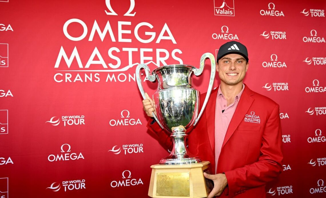 Ludvig Aberg wins DP World Tour title just three months after turning pro
