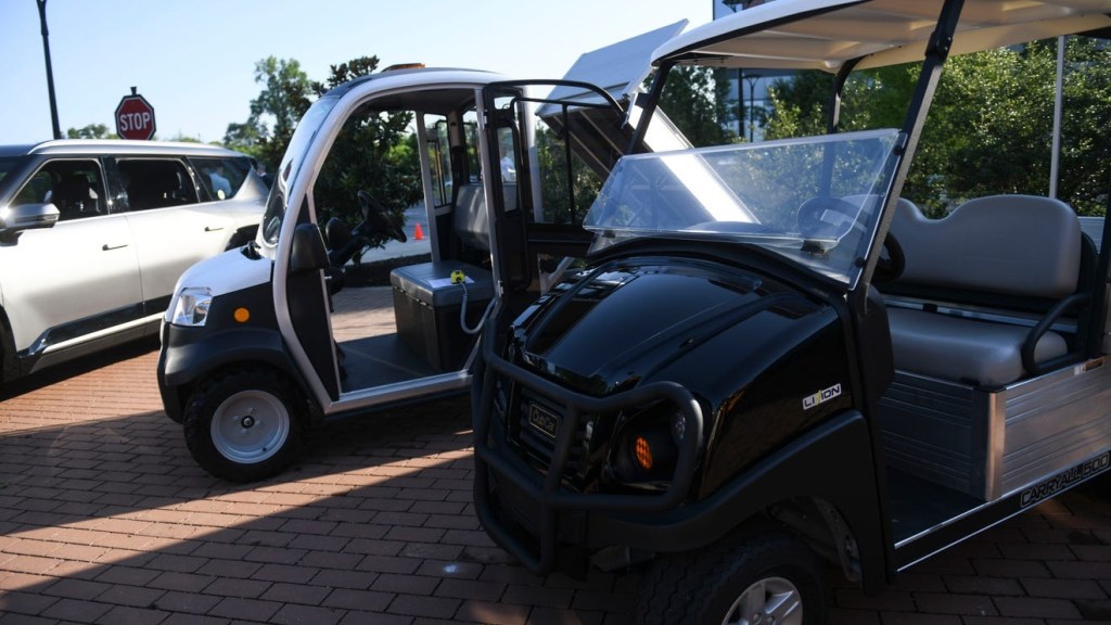 Solar-powered Ryder Cup golf carts supplied by Augusta company