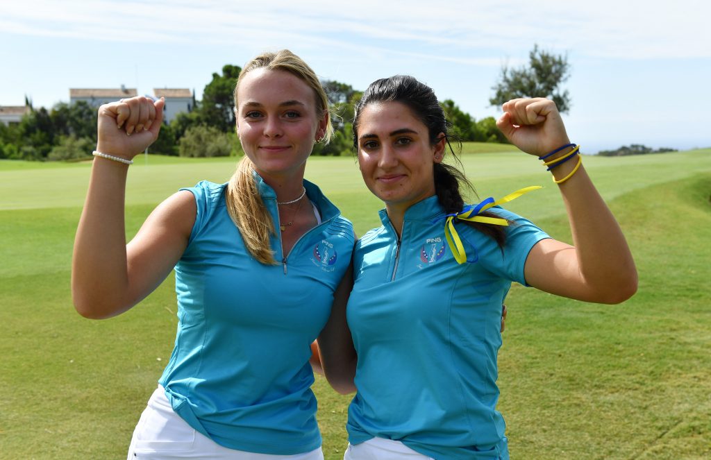 TEAM EUROPE DOMINATE MONDAY MORNING FOURSOMES AT PING JUNIOR SOLHEIM CUP