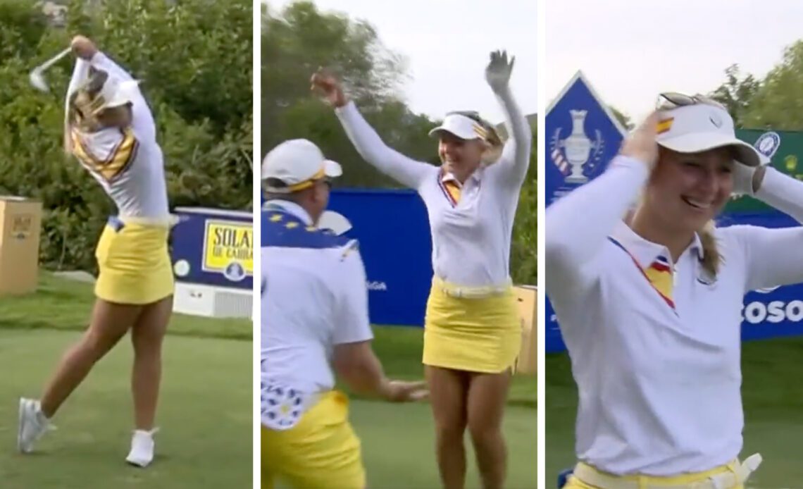 WATCH: Emily Pedersen Makes Hole-In-One At Solheim Cup