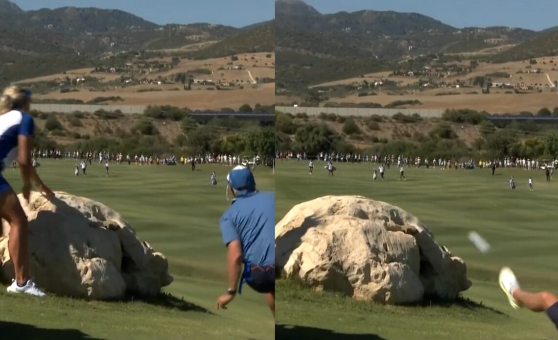 WATCH: Solheim Cup Captain Suzann Pettersen Nearly Taken Out By Golf Ball