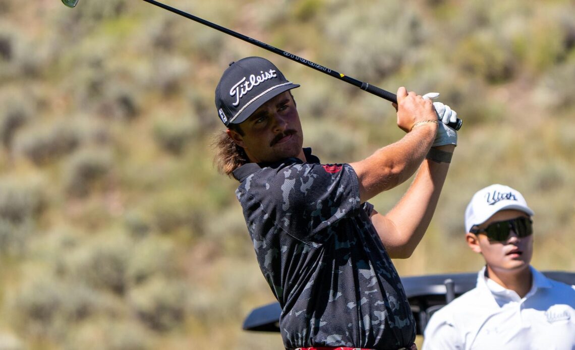 Watts, Johnson Card Top Scores for Utah Golf on Day One in Minnesota