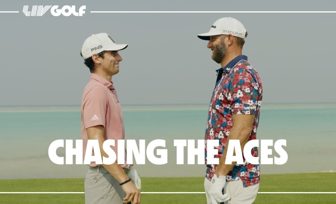 Dustin Johnson's 4Aces GC take on Joaquin Niemann's Torque GC in Hole in One Challenge | LIV Golf