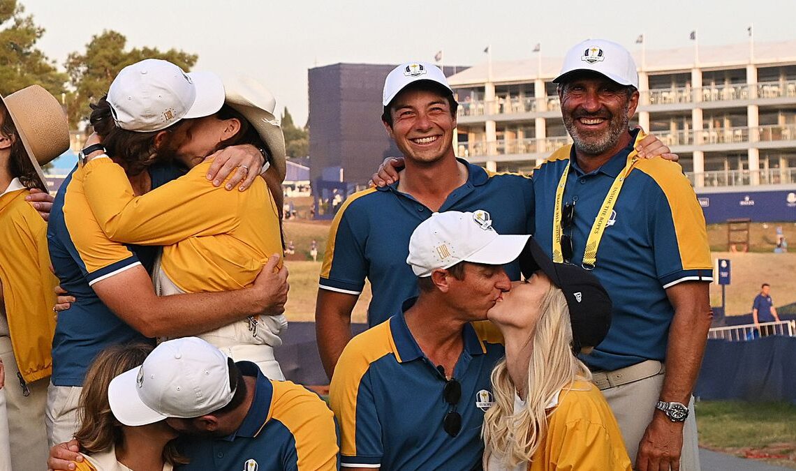 Europe Just Recreated The Viral Rickie Fowler Ryder Cup Photo From 2016 Featuring Hovland And Olazabal