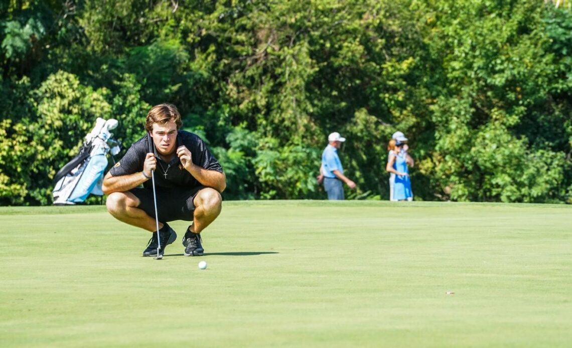 Potter Places Seventh, Men's Golf FInishes Third in Texas