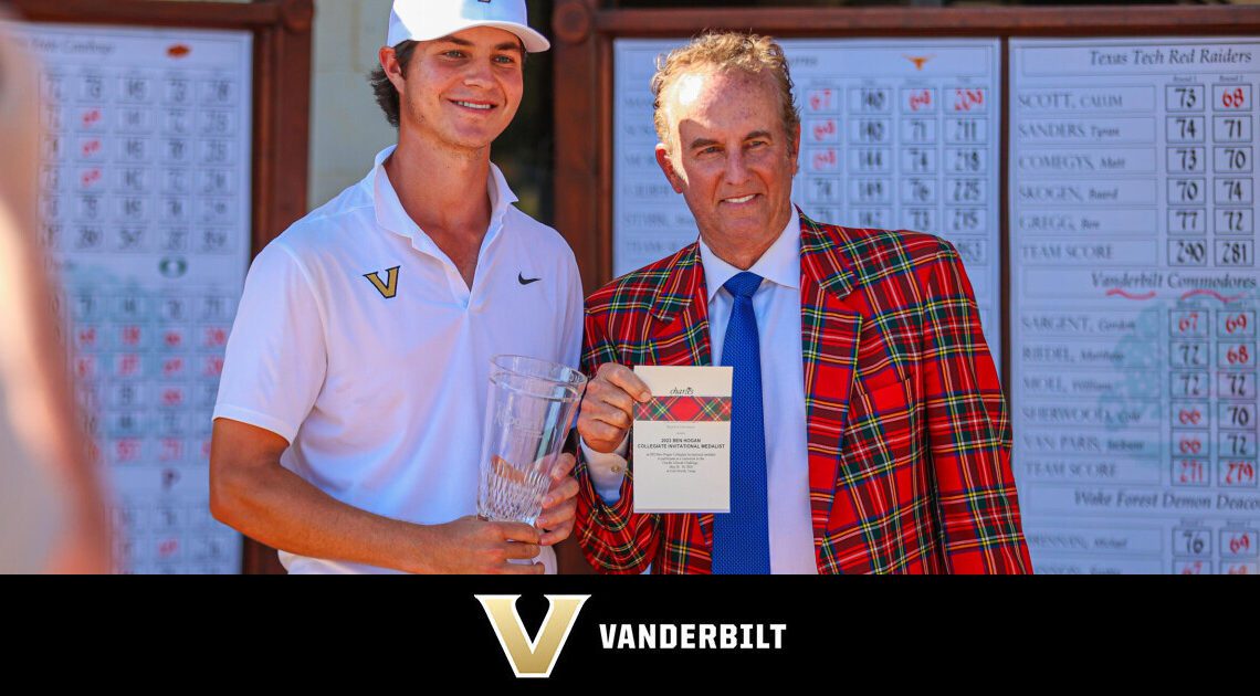 Sherwood Named SEC Men’s Golfer of the Week – Vanderbilt University Athletics – Official Athletics Website