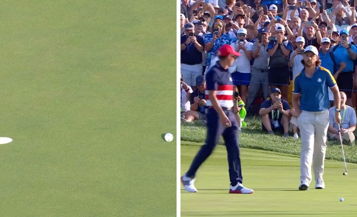 Should Rickie Fowler Conceded Tommy Fleetwood's Putt To Win The Ryder Cup? Here's What Social Media Said...