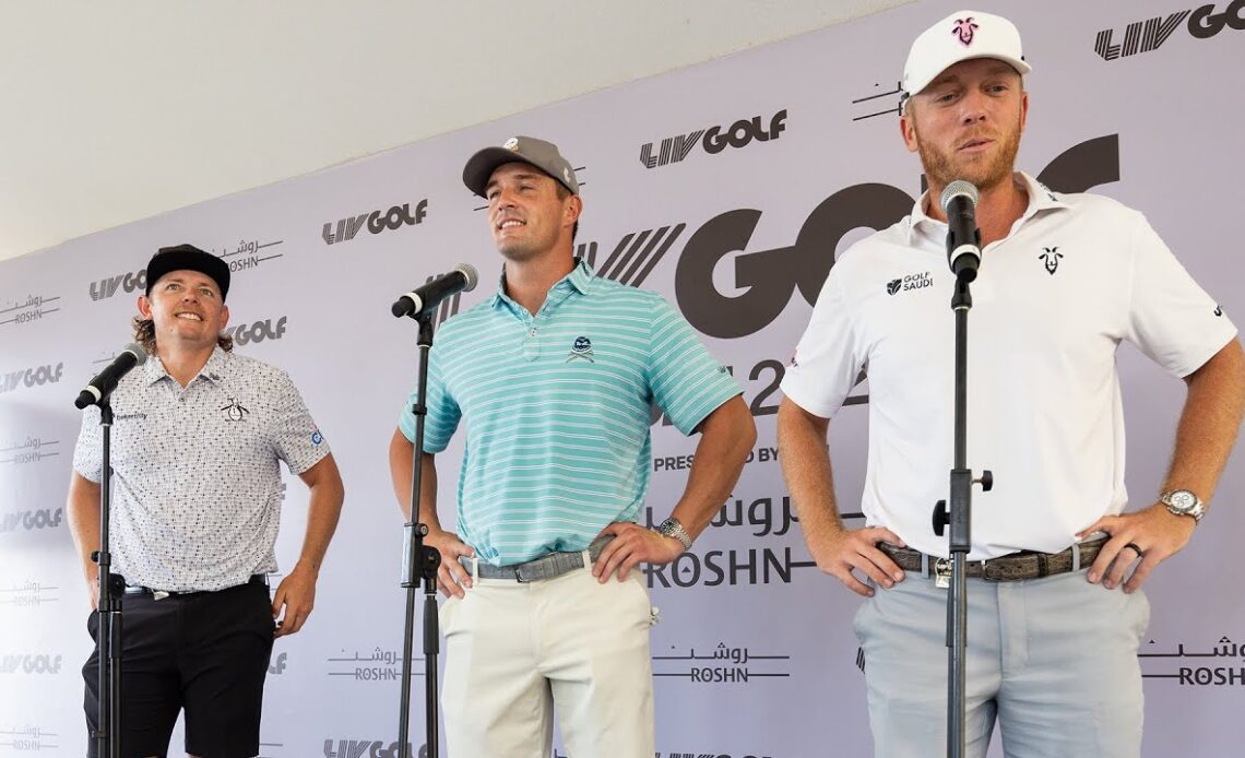 Smith, DeChambeau, Gooch meet the press | LIV Golf Jeddah