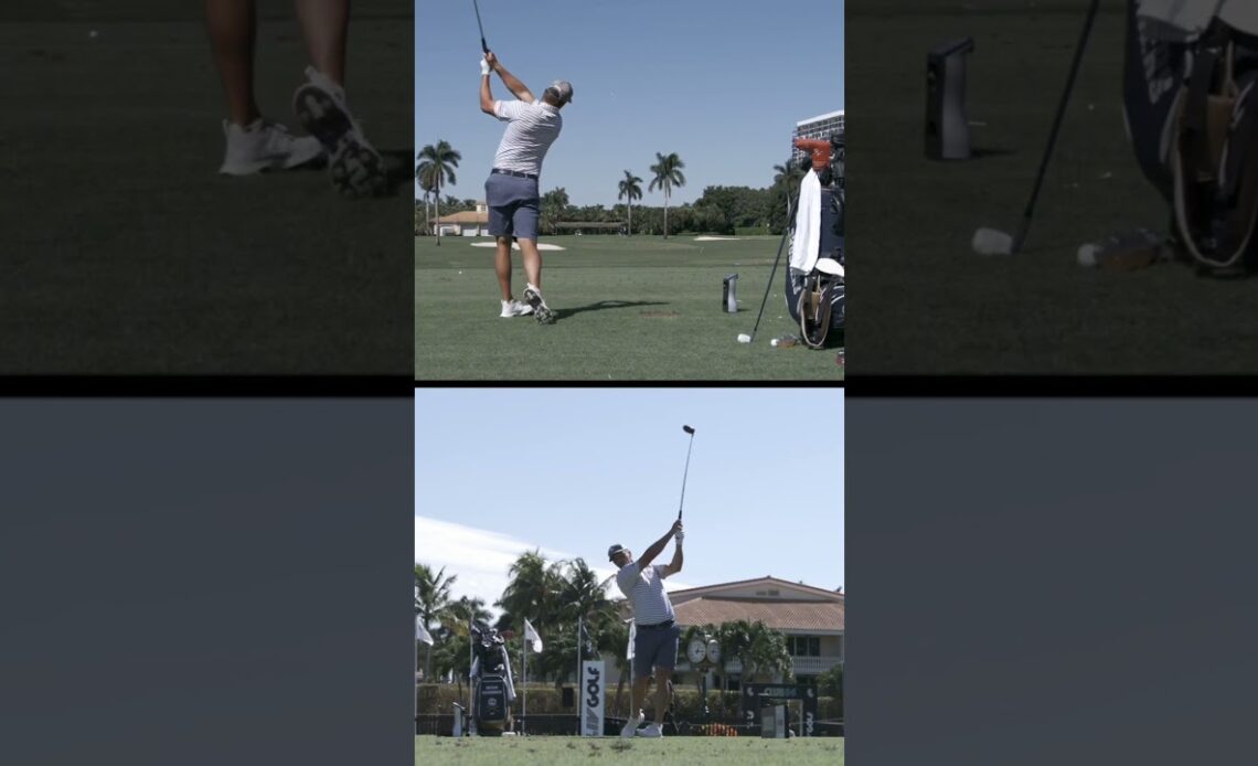 These slow-mo angles from Bryson DeChambeau 👀#LIVGolf @CrushersGC