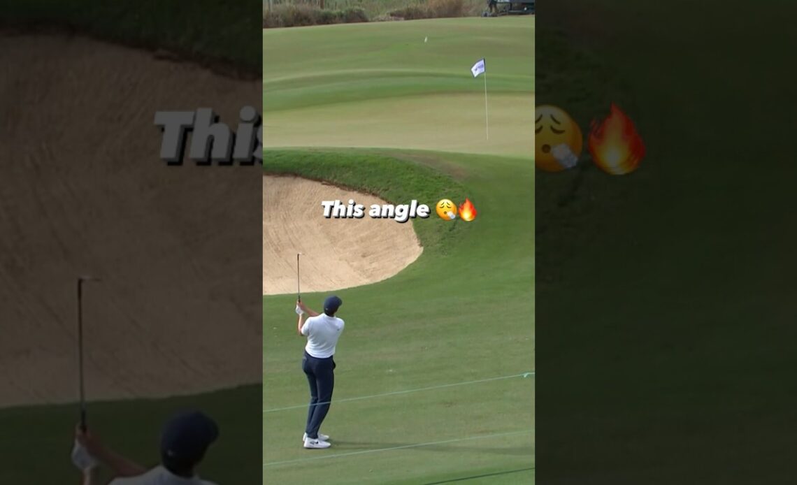 One of the sauciest hole-outs you’ll ever see 🔥