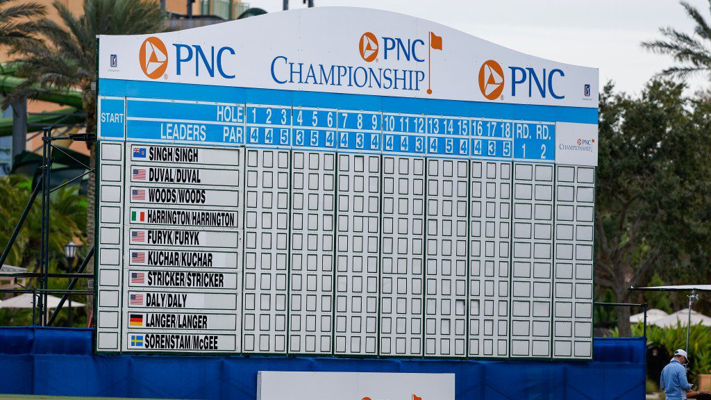 2023 PNC Championship Saturday tee times, how to watch info