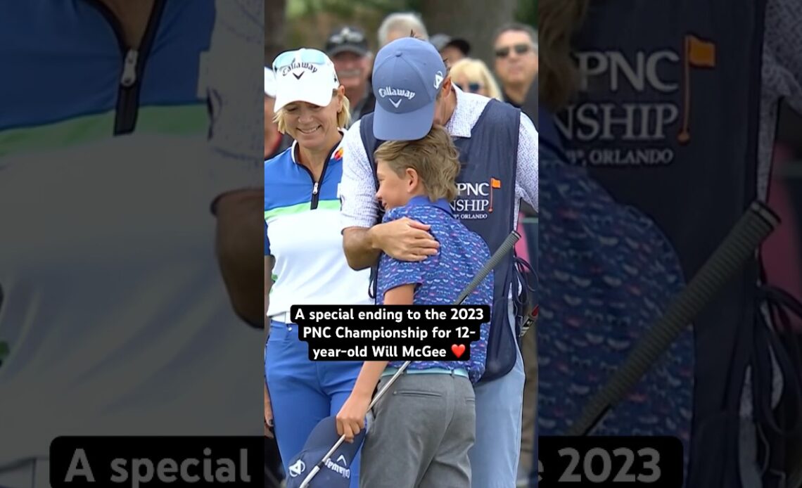 An emotional final round for Annika Sörenstam’s son Will McGee 🥺