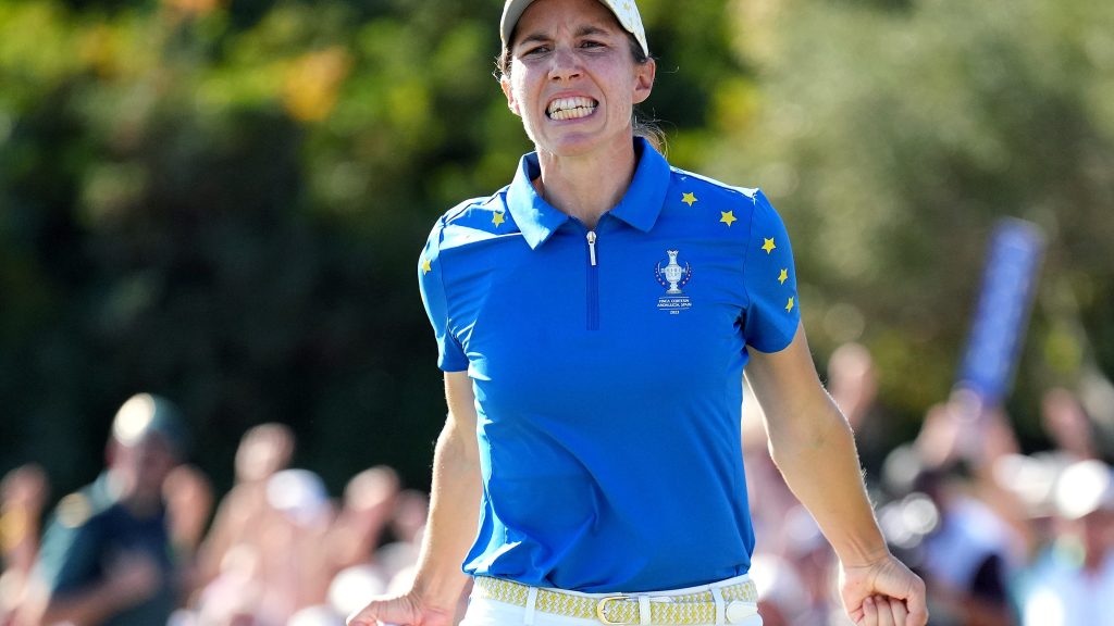 Carlota Ciganda at Solheim Cup wins On-Course Moment of the Year