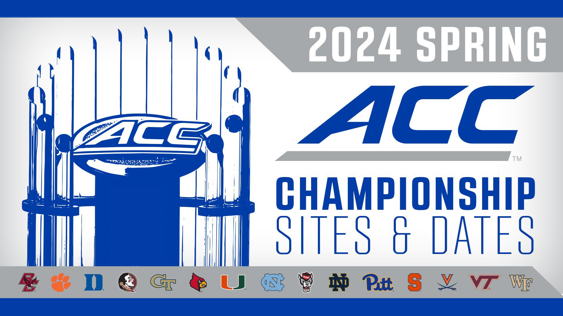Dates and Sites Announced for 2024 ACC Spring Championships