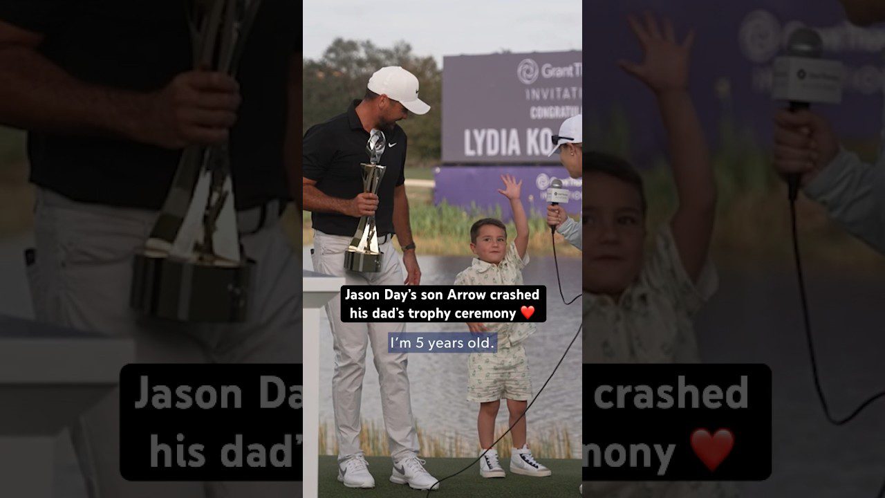 Jason Day’s son Arrow is already a legend 👏 #Golf #PGATOUR