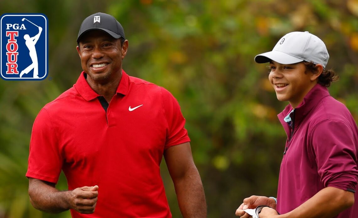 Like father, like son | Tiger and Charlie Woods' resemblance is uncanny ...