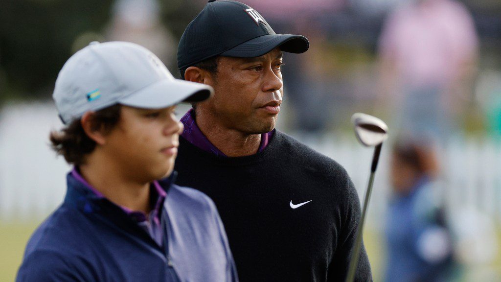 Tiger, Charlie Woods still have eerily similar swings