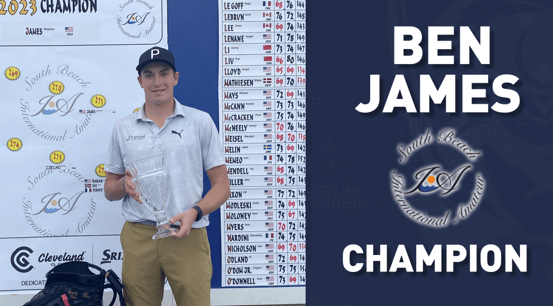 Virginia Men's Golf | Ben James Wins South Beach International Amateur