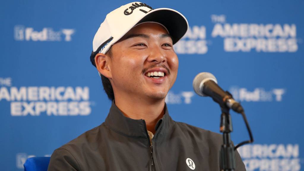 Min Woo Lee plays American Express pro am with Good Good Golf