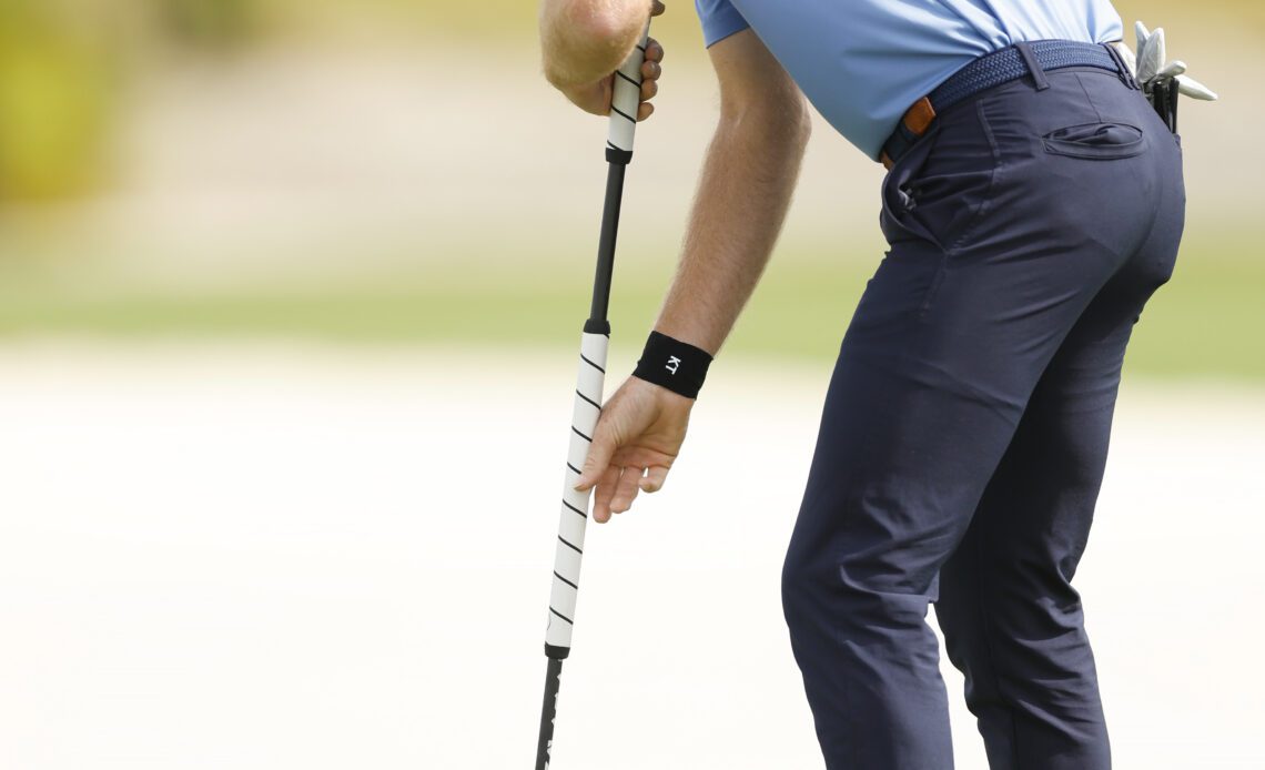 PGA Tour star Will Zalatoris got a broomstick putter online