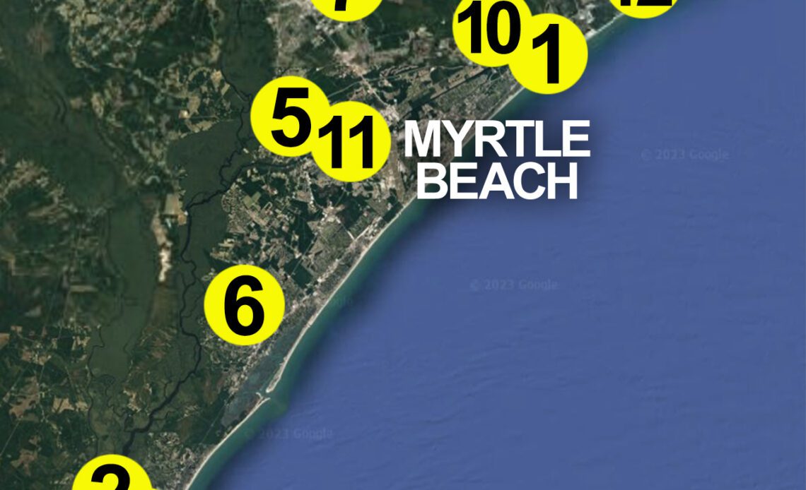 Myrtle beach map