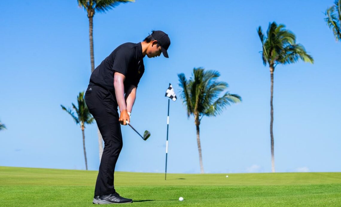 Men's Golf Round Two Recap in Hawaii: Wenyi Ding Continues To Impress