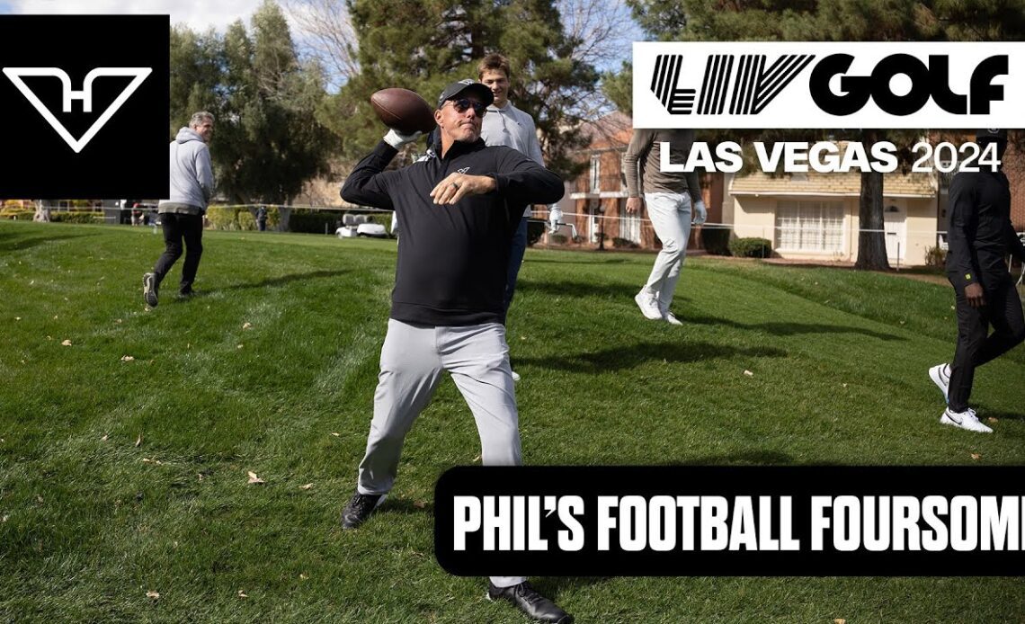 Phil's Football Foursome: Mickelson Takes on QB Challenge | LIV Golf Las Vegas