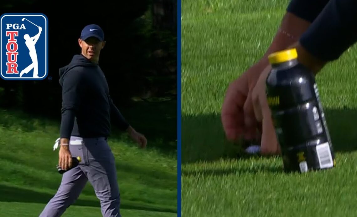 Rory McIlroy's UGLY embedded ball and ruling at AT&T Pebble Beach