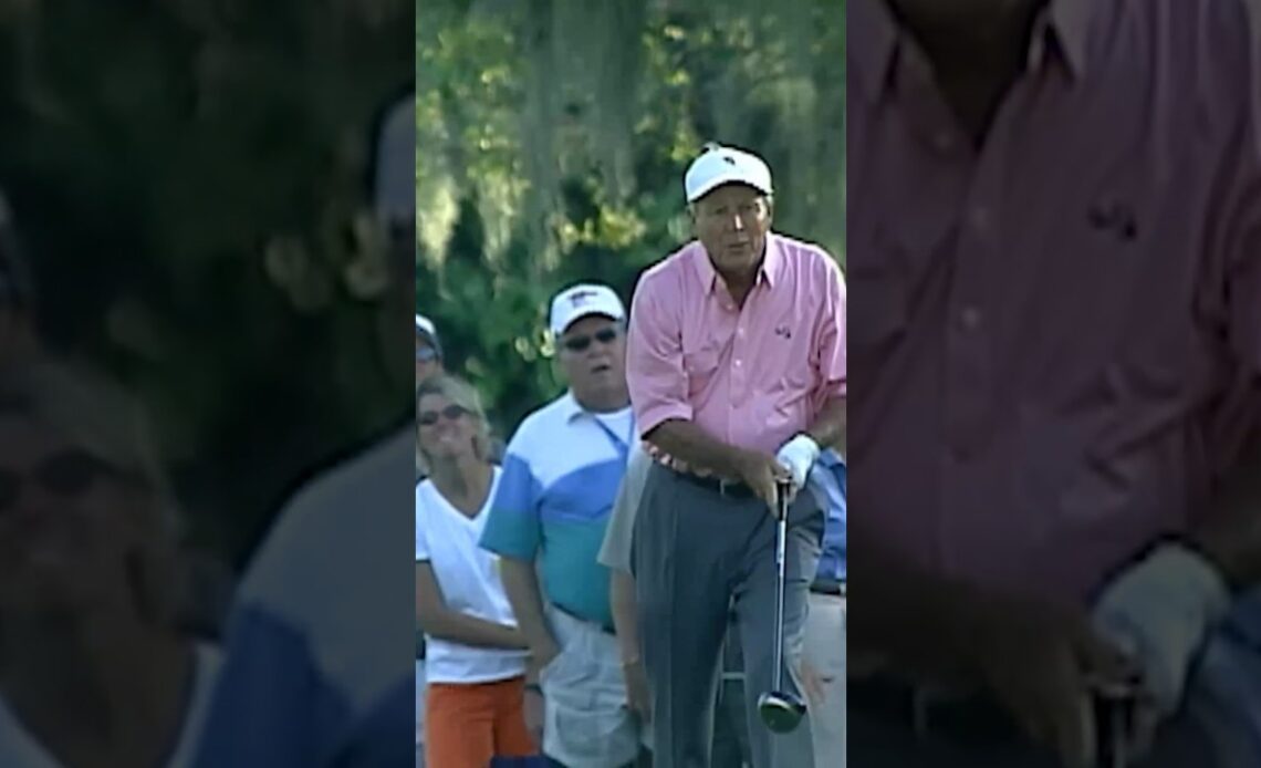 74-year-old Arnold Palmer going driver off deck 💪
