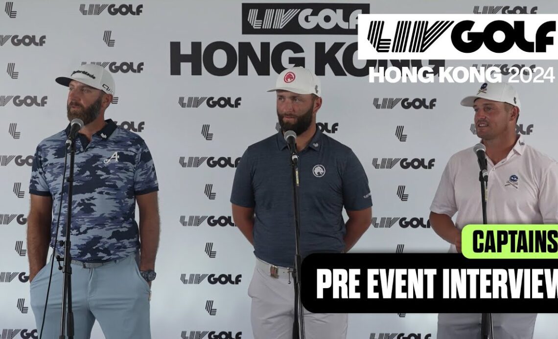 CAPTAINS INTERVIEW: Rahm, Bryson, DJ Meet The Media | LIV Golf Hong Kong