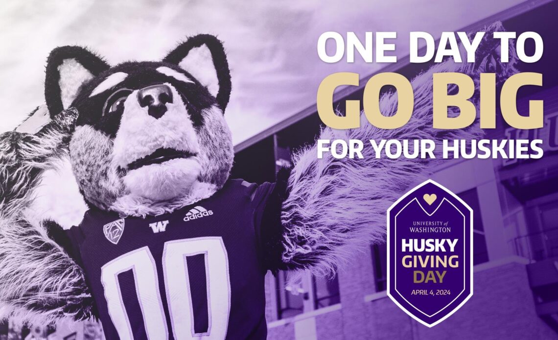 Husky Giving Day graphic - April 4, 2024