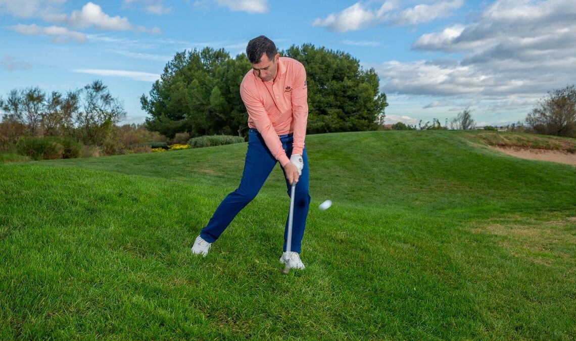 How To Chip From A Downhill Lie