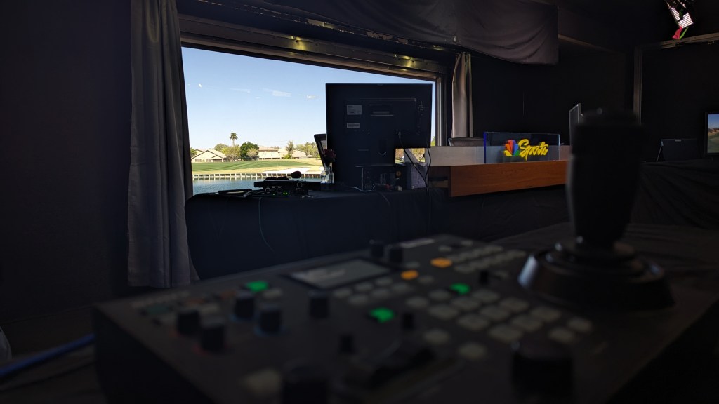 Inside the NBC/Golf Channel TV truck at LPGA Ford Championship