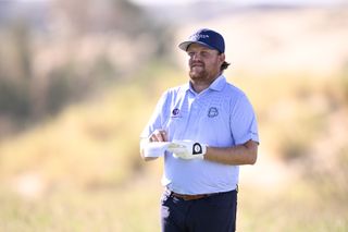 Zac Blair writes in his yardage book