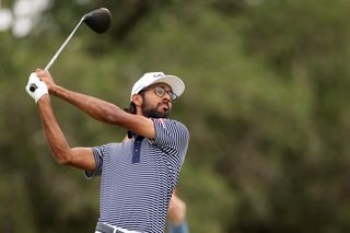 Akshay Bhatia in action at Texas Open