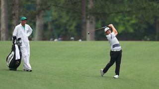 Photo of Sungjae Im hitting a fairway wood