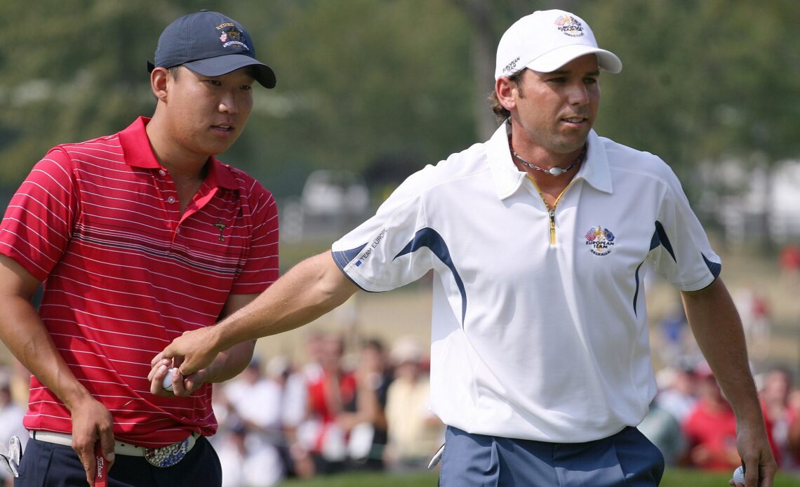 Anthony Kim plays with Sergio Garcia to conjure up Ryder Cup memories